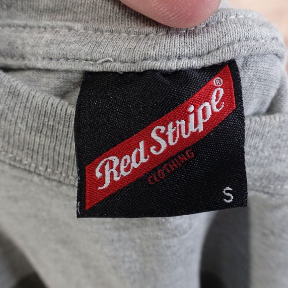 VTG RED STRIPE BEER BREWED IN JAMAICA DON'T JUST LIVE, LIVE RED PROMO T-SHIRT S - Picture 5 of 5